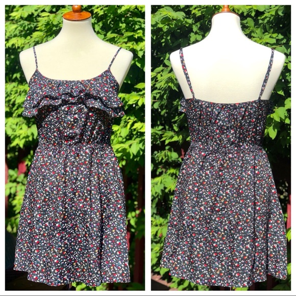 Jack Wills Silk Blend Floral Dress Sz 6 - Picture 1 of 3